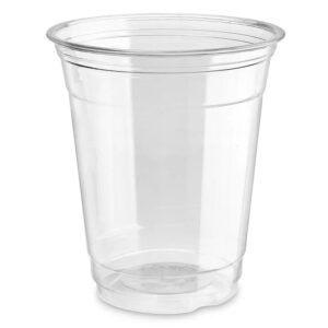 12 Oz Clear Plastic Cups For Cold Drinks - 50 Pack