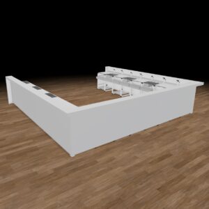 16 Ft x 16 Ft x 16 Ft C-Shape Bar Rental