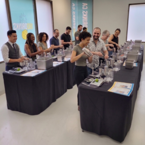 Bartending class participants