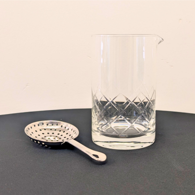 Cocktail Stirring Set With Strainer - 180drinks Cocktail Mixing Glass Set With Strainer