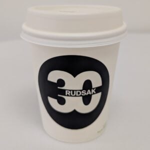 Custom Disposable Coffee Cups With Lids - 8 Oz - 50 Pack