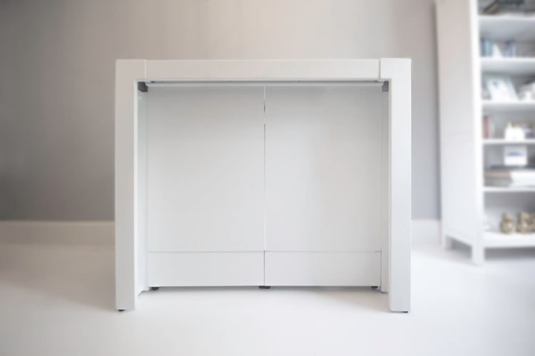 White Mini Bar Rental Front Panel