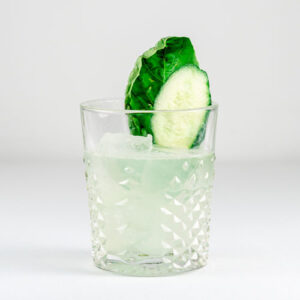Cucumber Basil Smash Mocktail / Non-Alcoholic Cocktail