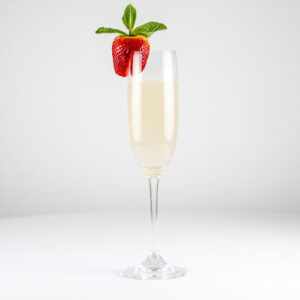 Peach Bellini Mocktail / Non-Alcoholic Cocktail