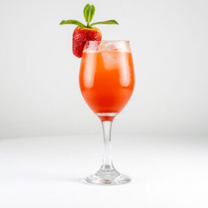 Strawberry Mint Gin & Tonic Mocktail / Non-Alcoholic Cocktail