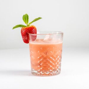 Strawberry Pina Colada Mocktail / Non-Alcoholic Cocktail