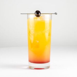 Tequila Sunrise Mocktail / Non-Alcoholic Cocktail